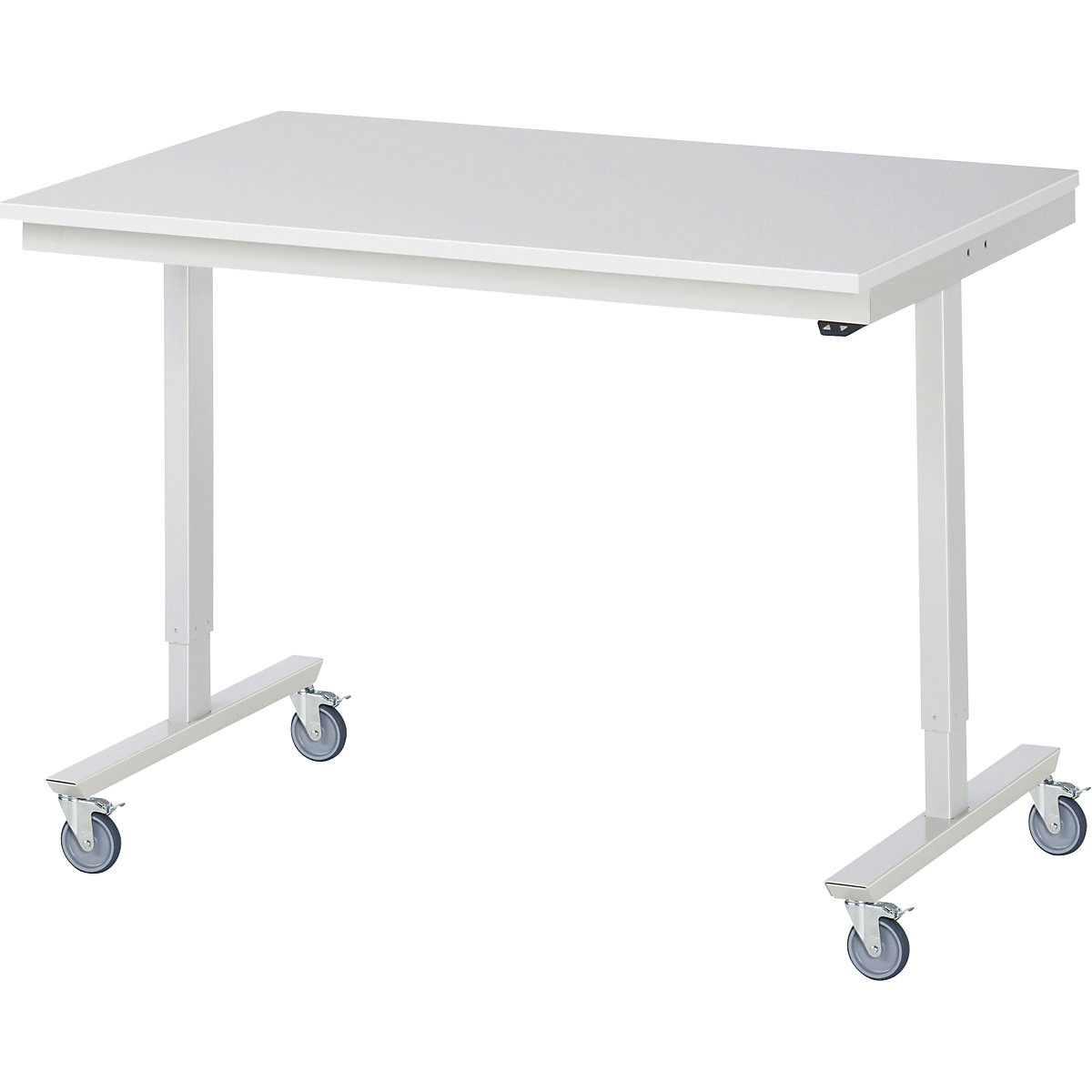 Mesa de trabalho com ajuste elétrico da altura, móvel – RAU