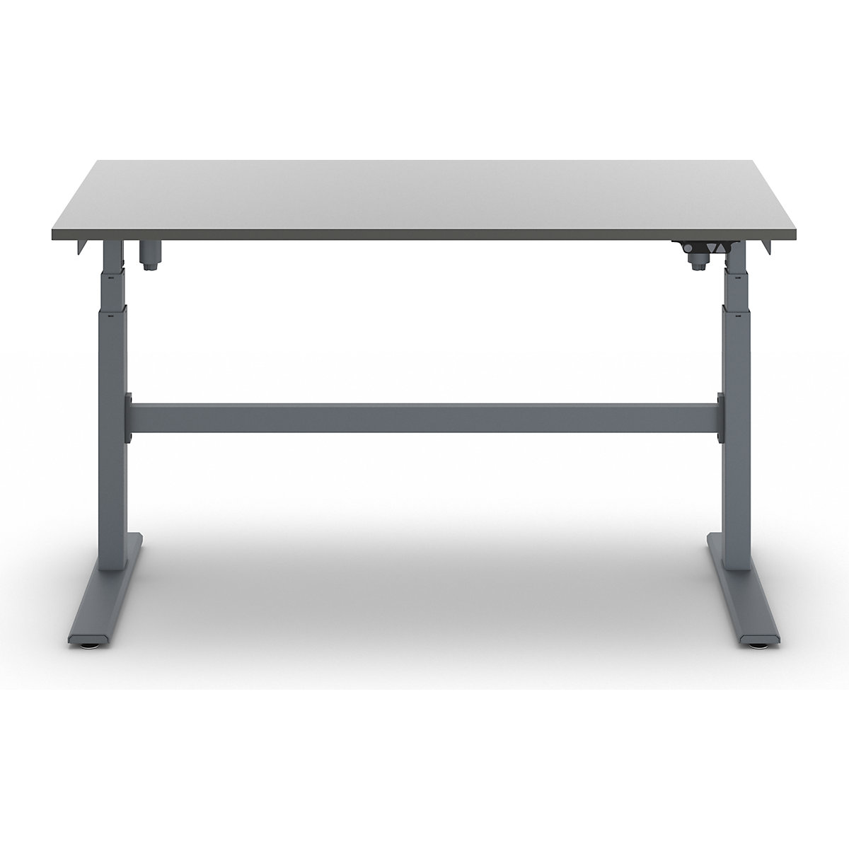 Mesa de trabalho com regulação elétrica da altura – Capacidade de carga 200 kg – eurokraft pro (Imagem do produto 3)-2