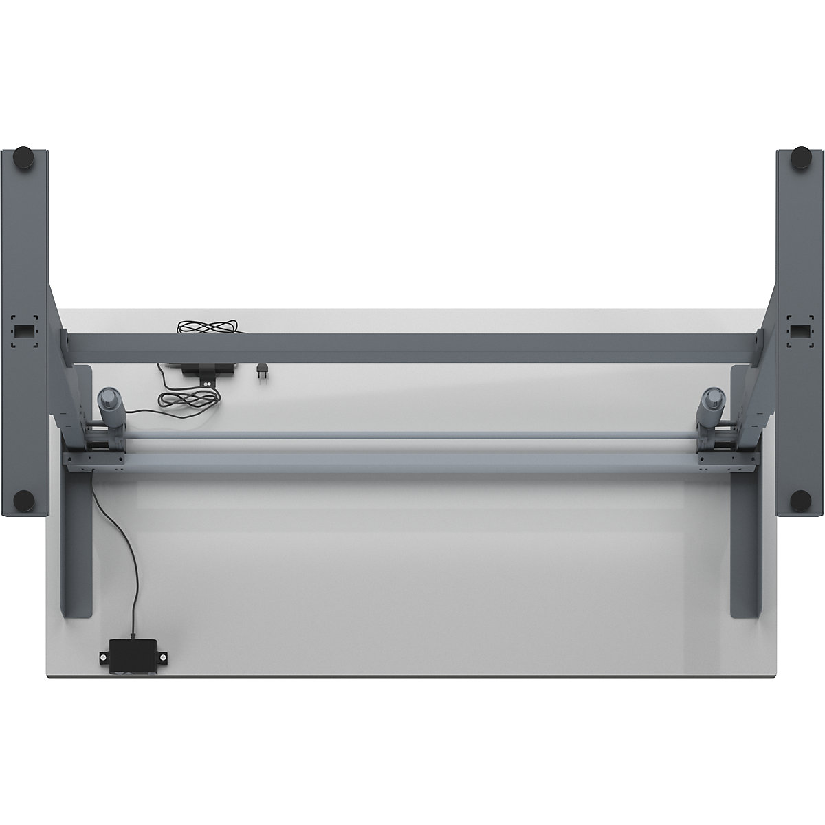 Mesa de trabalho com regulação elétrica da altura – Capacidade de carga 200 kg – eurokraft pro (Imagem do produto 4)-3