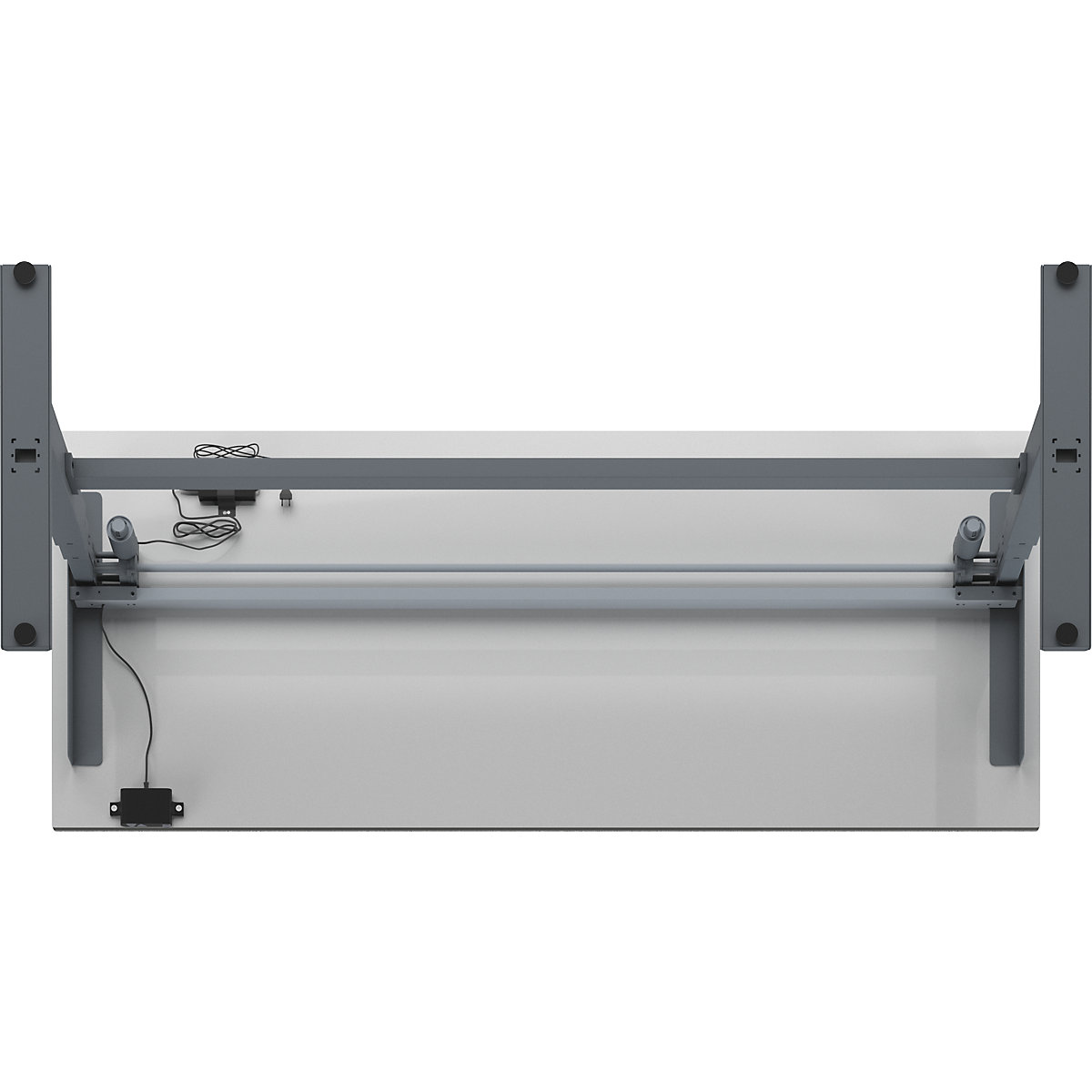 Mesa de trabalho com regulação elétrica da altura – Capacidade de carga 200 kg – eurokraft pro (Imagem do produto 2)-1
