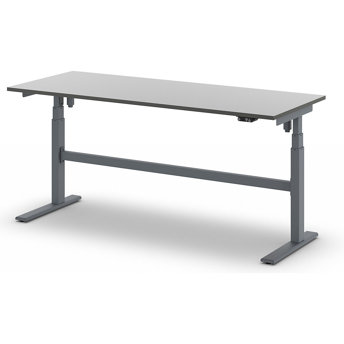 Mesa de trabalho com regulação elétrica da altura – Capacidade de carga 200 kg – eurokraft pro (Imagem do produto 5)-4