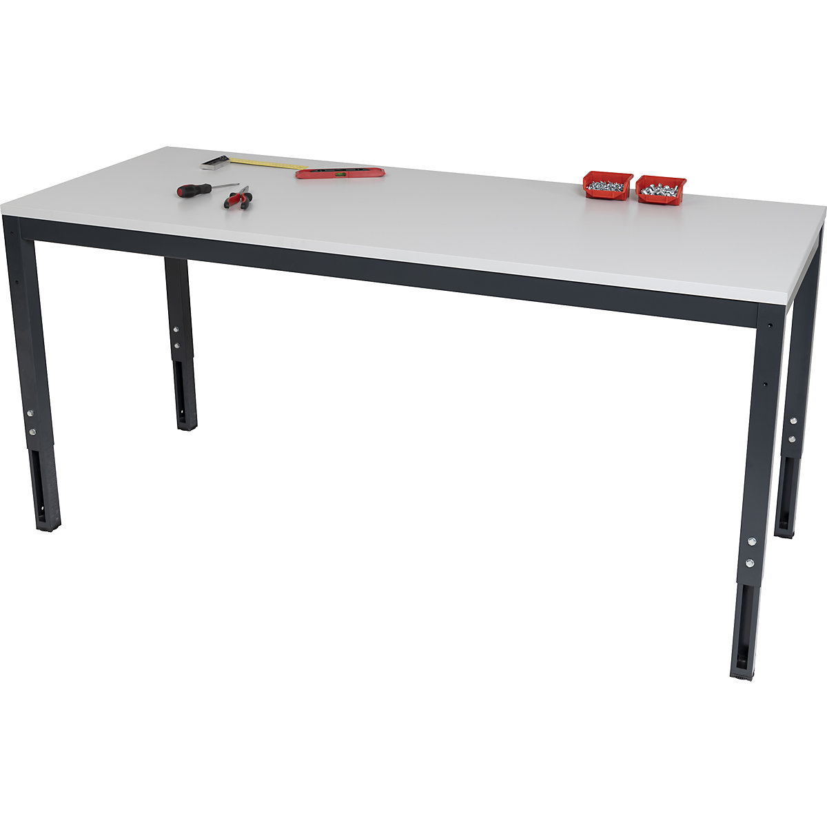 Mesa de trabalho regulável em altura - eurokraft basic