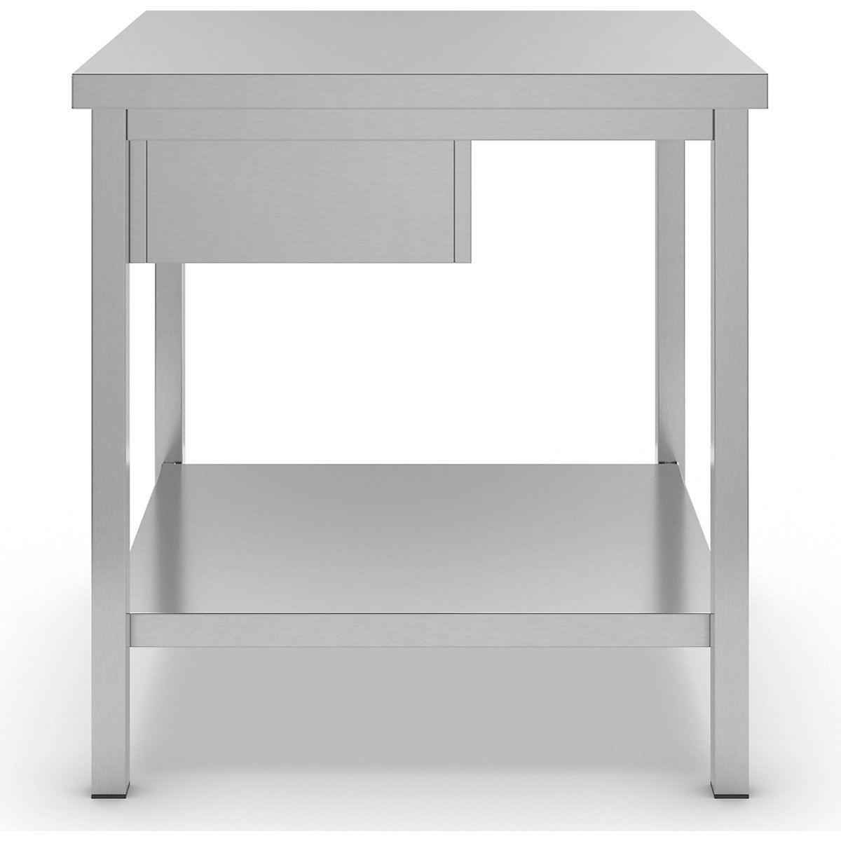 Mesa de trabalho em aço inoxidável – eurokraft basic (Imagem do produto 4)-3