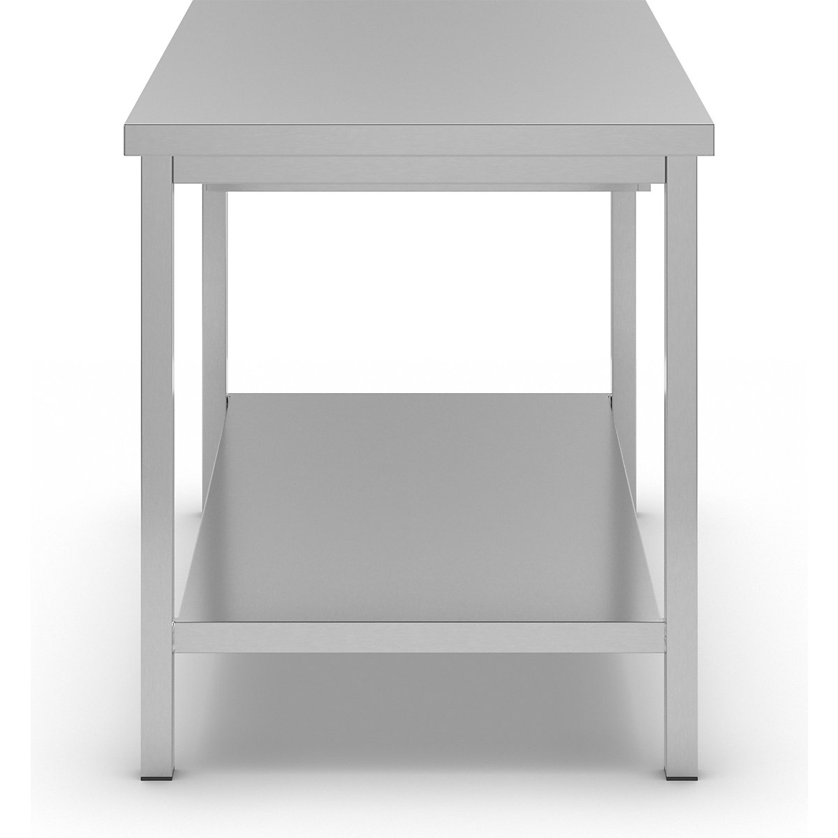 Mesa de trabalho em aço inoxidável – eurokraft basic (Imagem do produto 2)-1