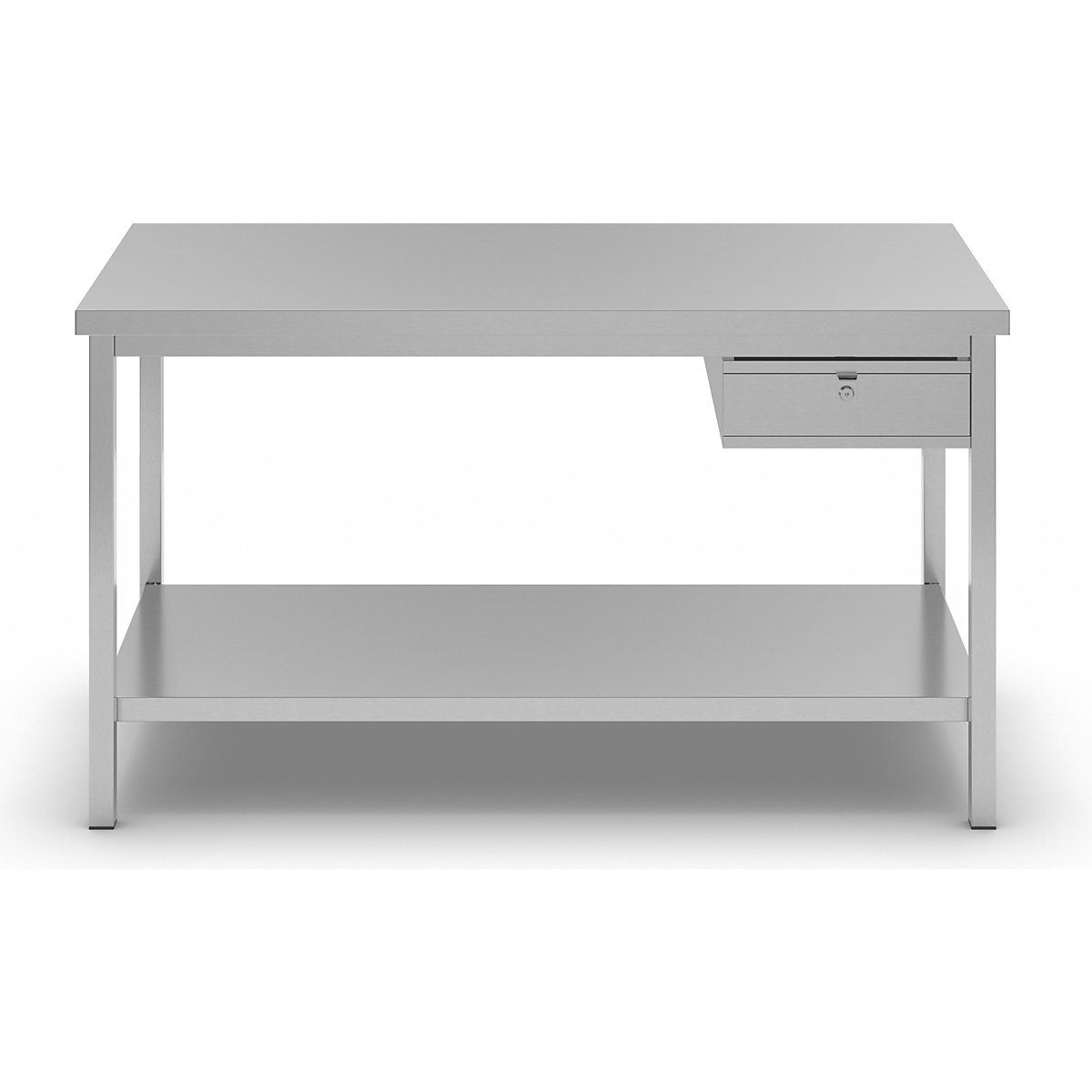 Mesa de trabalho em aço inoxidável – eurokraft basic (Imagem do produto 2)-1