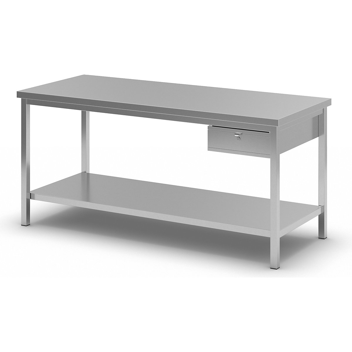 Mesa de trabalho em aço inoxidável – eurokraft basic (Imagem do produto 5)-4
