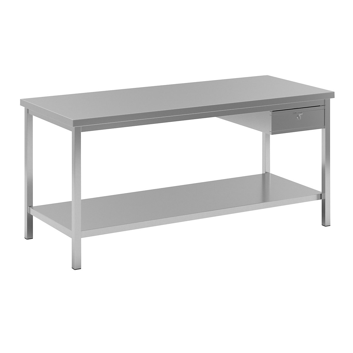 Mesa de trabalho em aço inoxidável – eurokraft basic