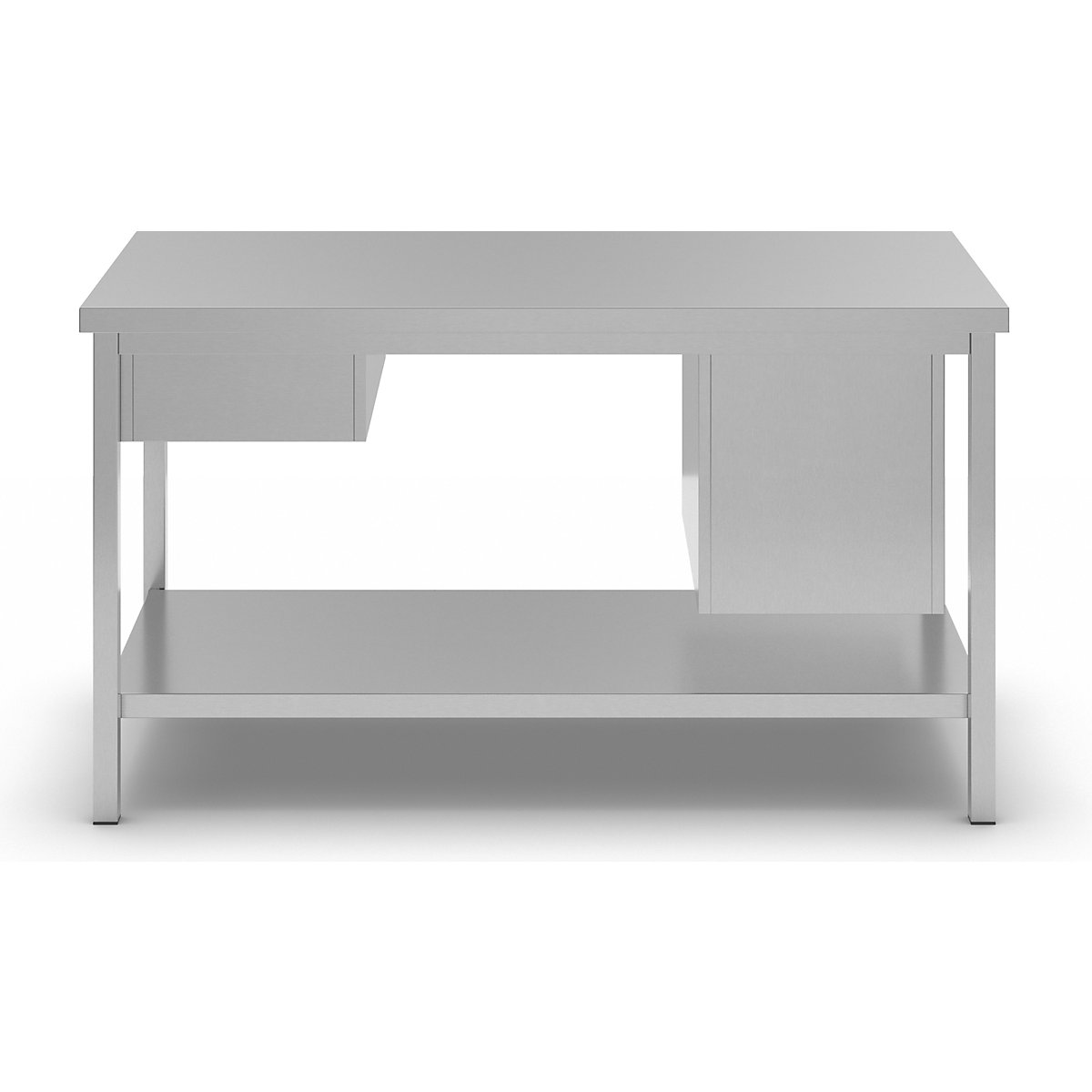 Mesa de trabalho em aço inoxidável – eurokraft basic (Imagem do produto 4)-3