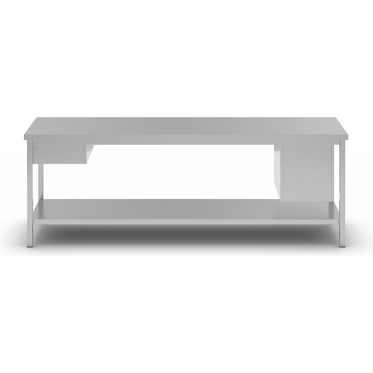 Mesa de trabalho em aço inoxidável – eurokraft basic (Imagem do produto 4)-3