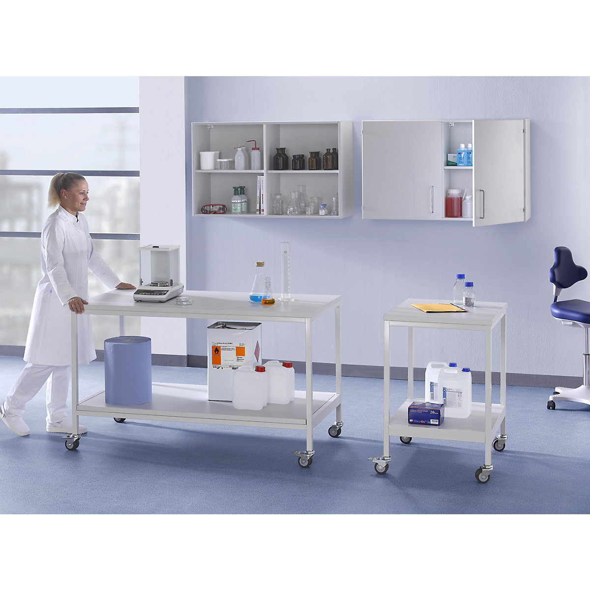 Mesa móvel para laboratório (Imagem do produto 2)-1