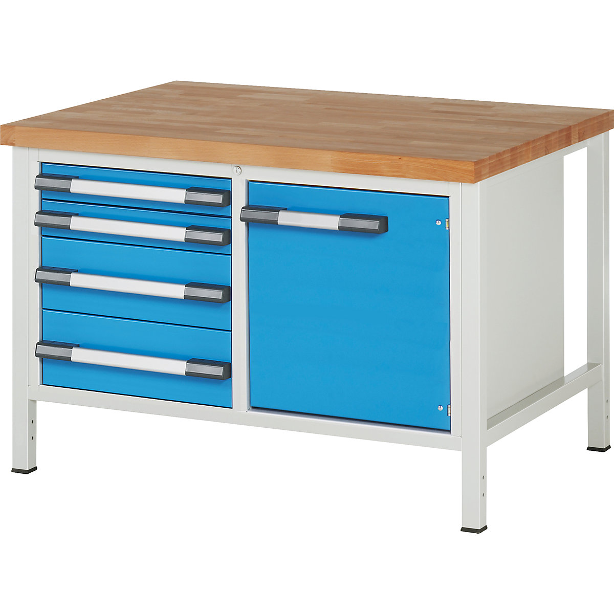 Banco da lavoro, struttura a telaio serie 8000 – eurokraft pro (Foto prodotto 2)-1