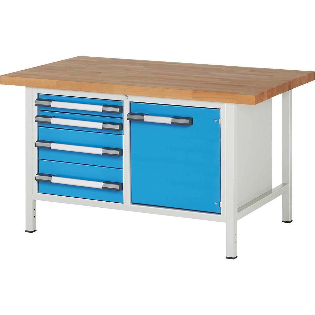 Banco da lavoro, struttura a telaio serie 8000 – eurokraft pro (Foto prodotto 2)-1
