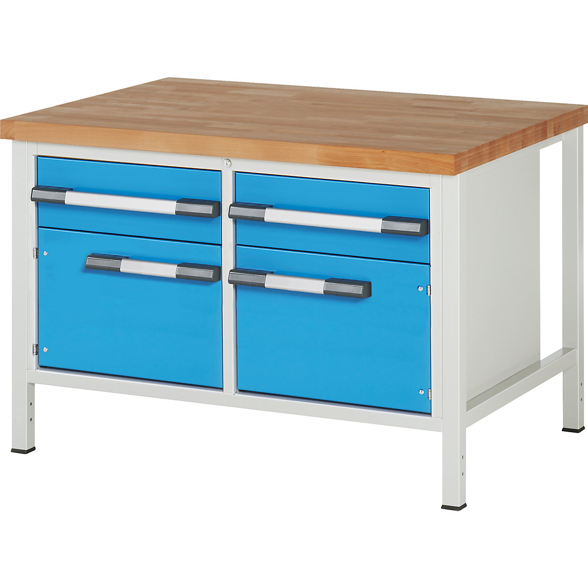 Banco da lavoro, struttura a telaio serie 8000 – eurokraft pro (Foto prodotto 5)-4