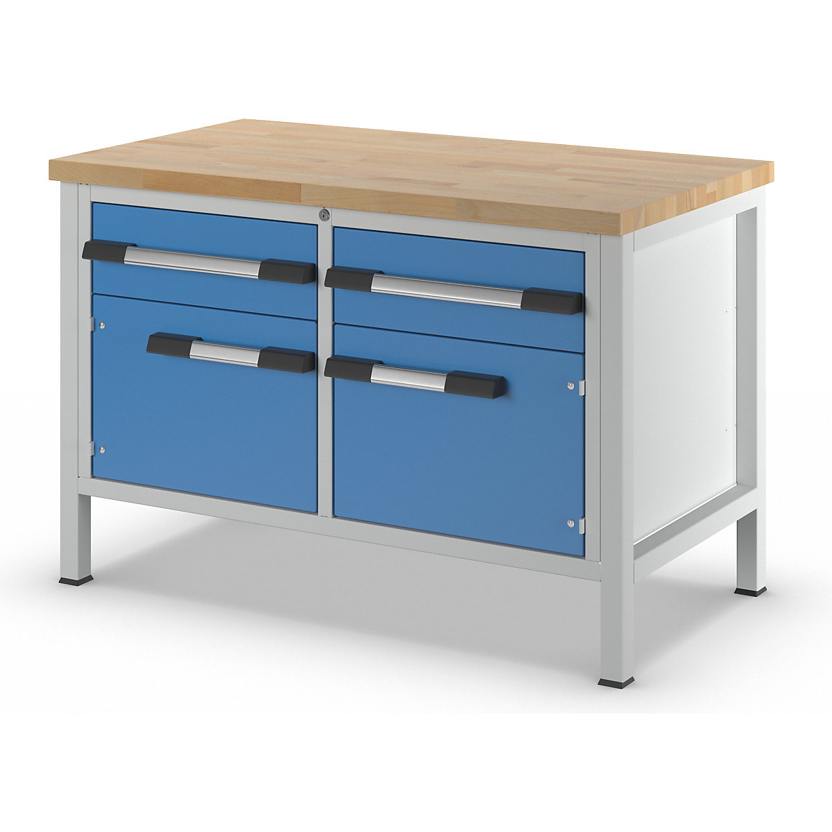 Banco da lavoro, struttura a telaio serie 8000 – eurokraft pro (Foto prodotto 3)-2