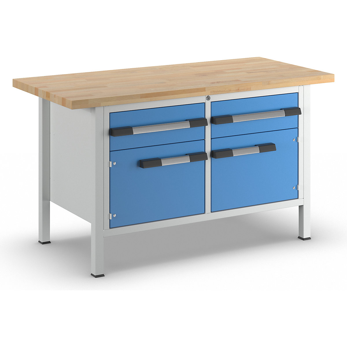 Banco da lavoro, struttura a telaio serie 8000 – eurokraft pro