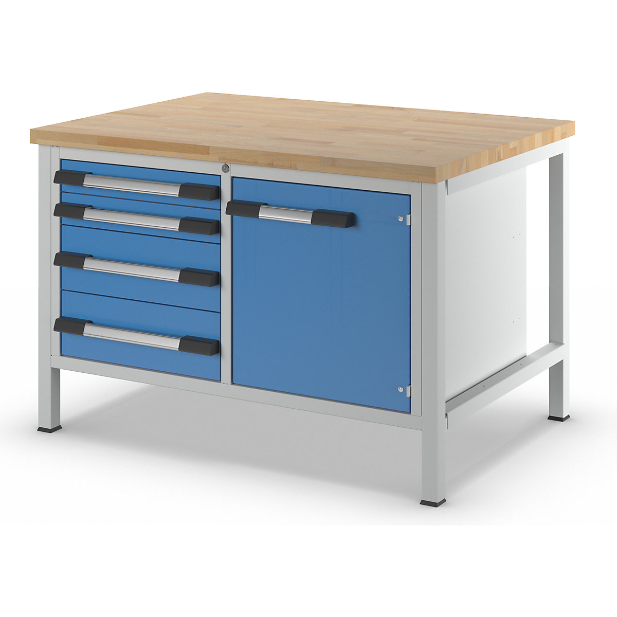 Banco da lavoro, struttura a telaio serie 8000 – eurokraft pro (Foto prodotto 7)-6
