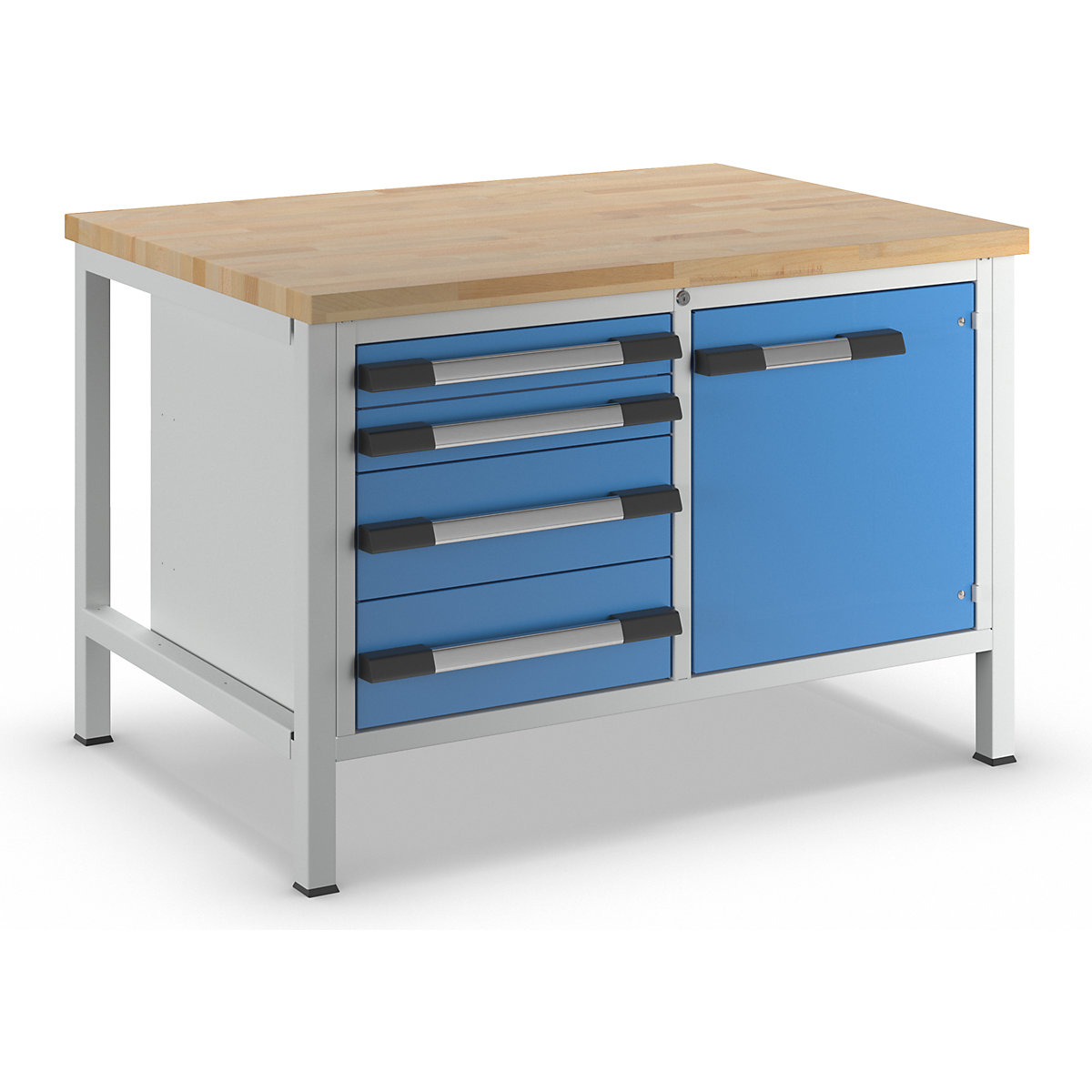 Banco da lavoro, struttura a telaio serie 8000 – eurokraft pro