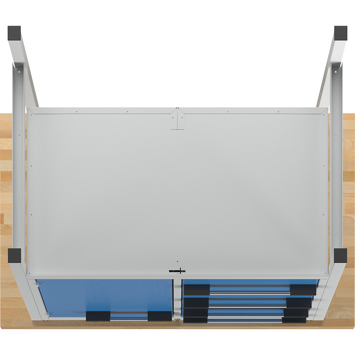 Banco da lavoro, struttura a telaio serie 8000 – eurokraft pro (Foto prodotto 6)-5