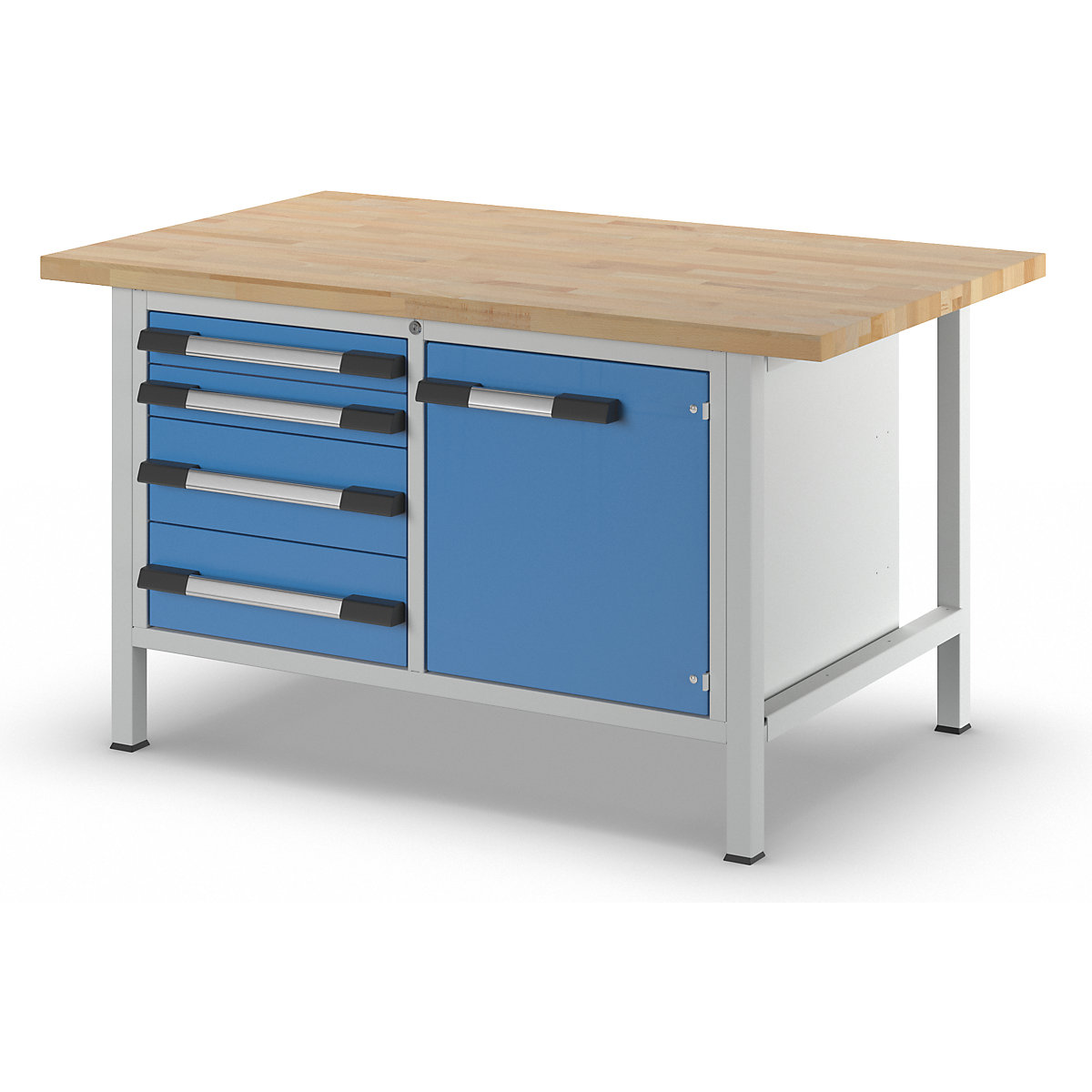 Banco da lavoro, struttura a telaio serie 8000 – eurokraft pro (Foto prodotto 7)-6