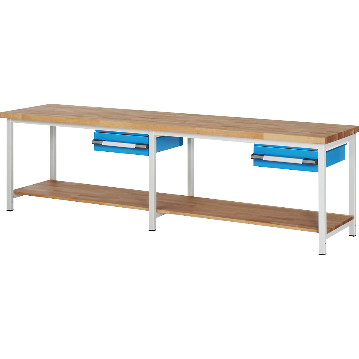 Banco da lavoro, struttura a telaio serie 8000 - eurokraft pro