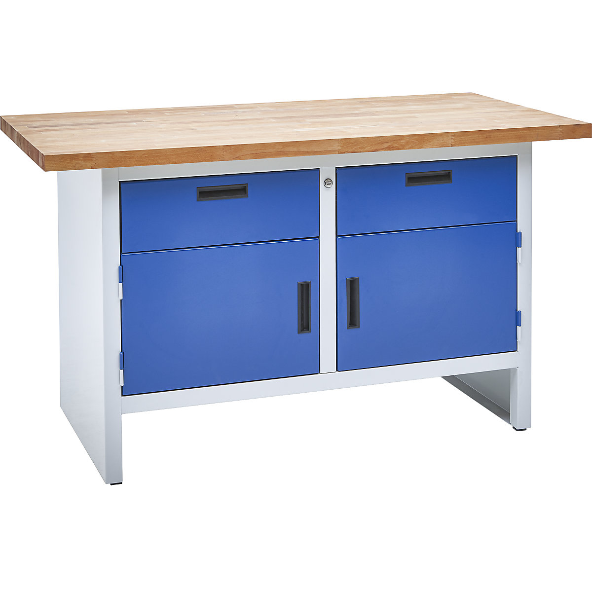 Banco de trabajo mesa de trabajo ganchos de mesa taller de cajones azul