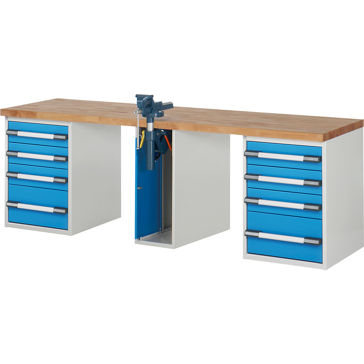 Banco de trabajo, sistema modular Serie 7000 – eurokraft pro