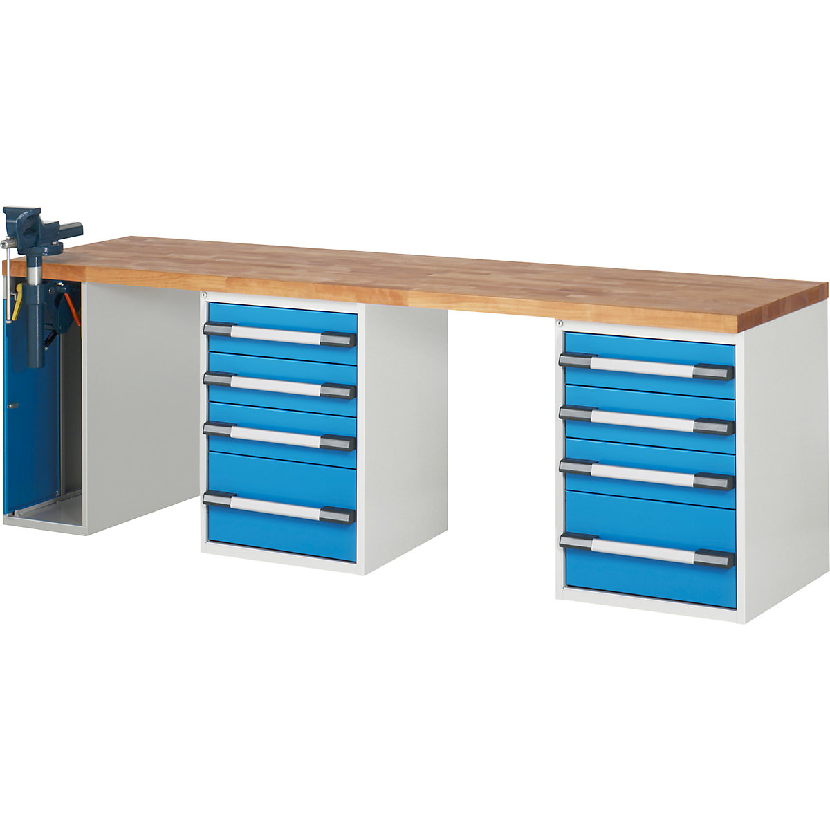 Banco de trabajo, sistema modular Serie 7000 – eurokraft pro