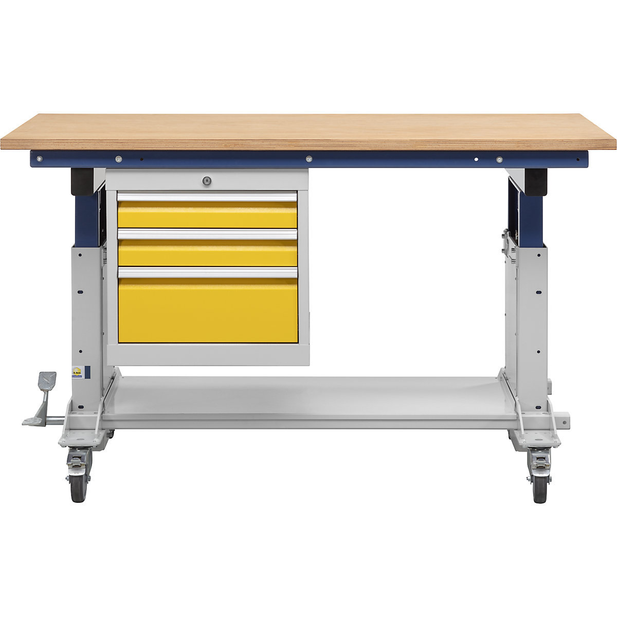 Mesa de trabajo elevable Supporter con cajonera