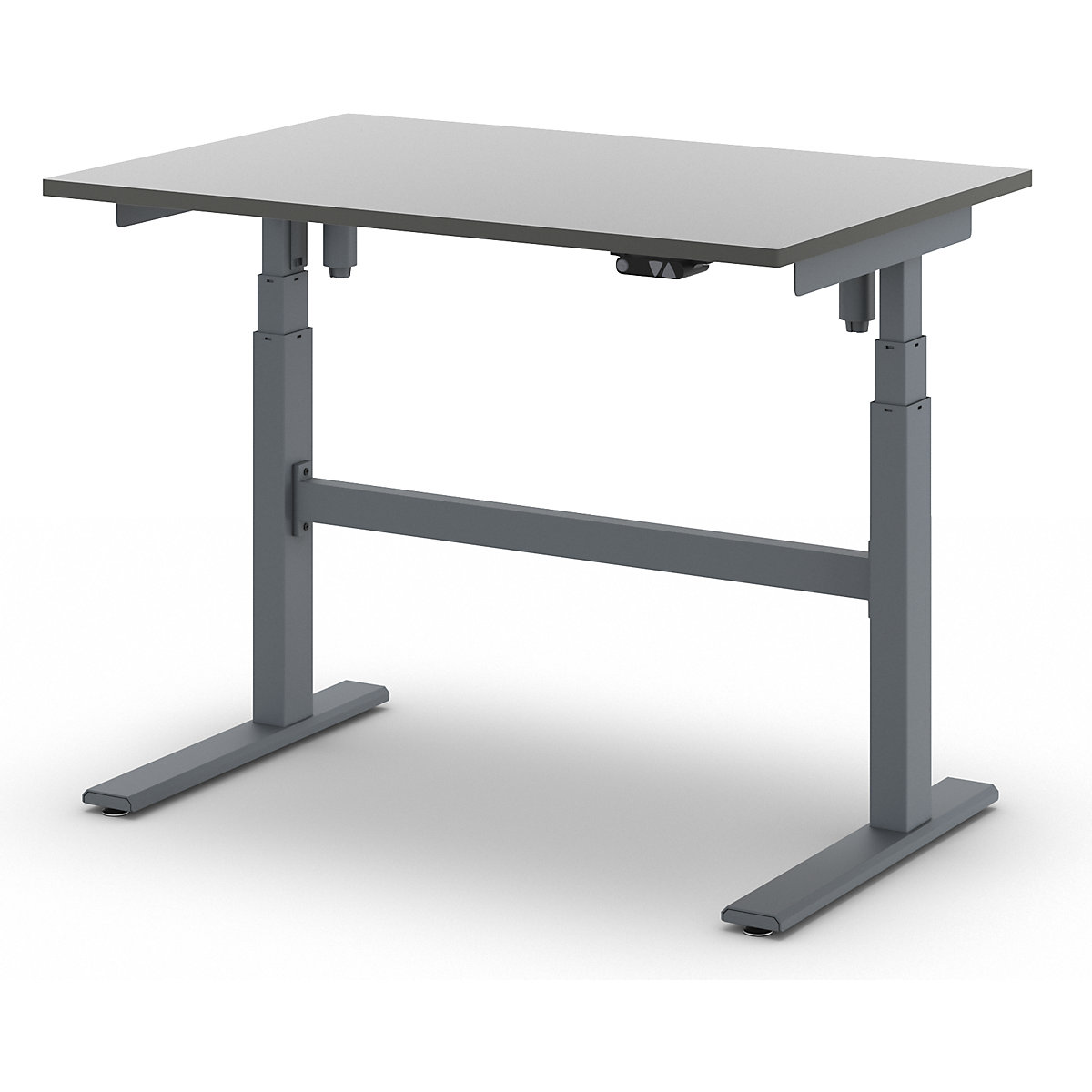 Mesa de trabajo de altura regulable eléctricamente, carga máx. 200 kg – eurokraft pro (Imagen del producto 2)-1