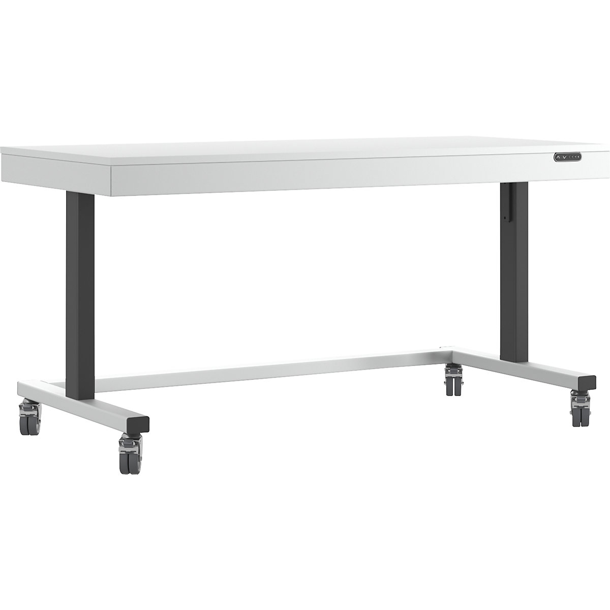 Mesa de trabajo de altura regulable eléctricamente – eurokraft pro (Imagen del producto 2)-1