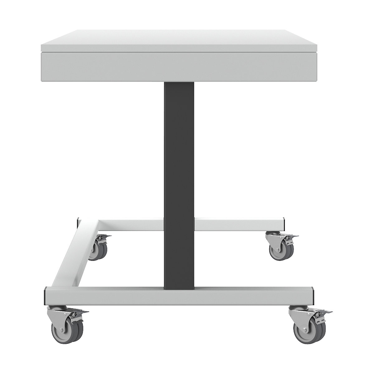 Mesa de trabajo de altura regulable eléctricamente – eurokraft pro (Imagen del producto 3)-2
