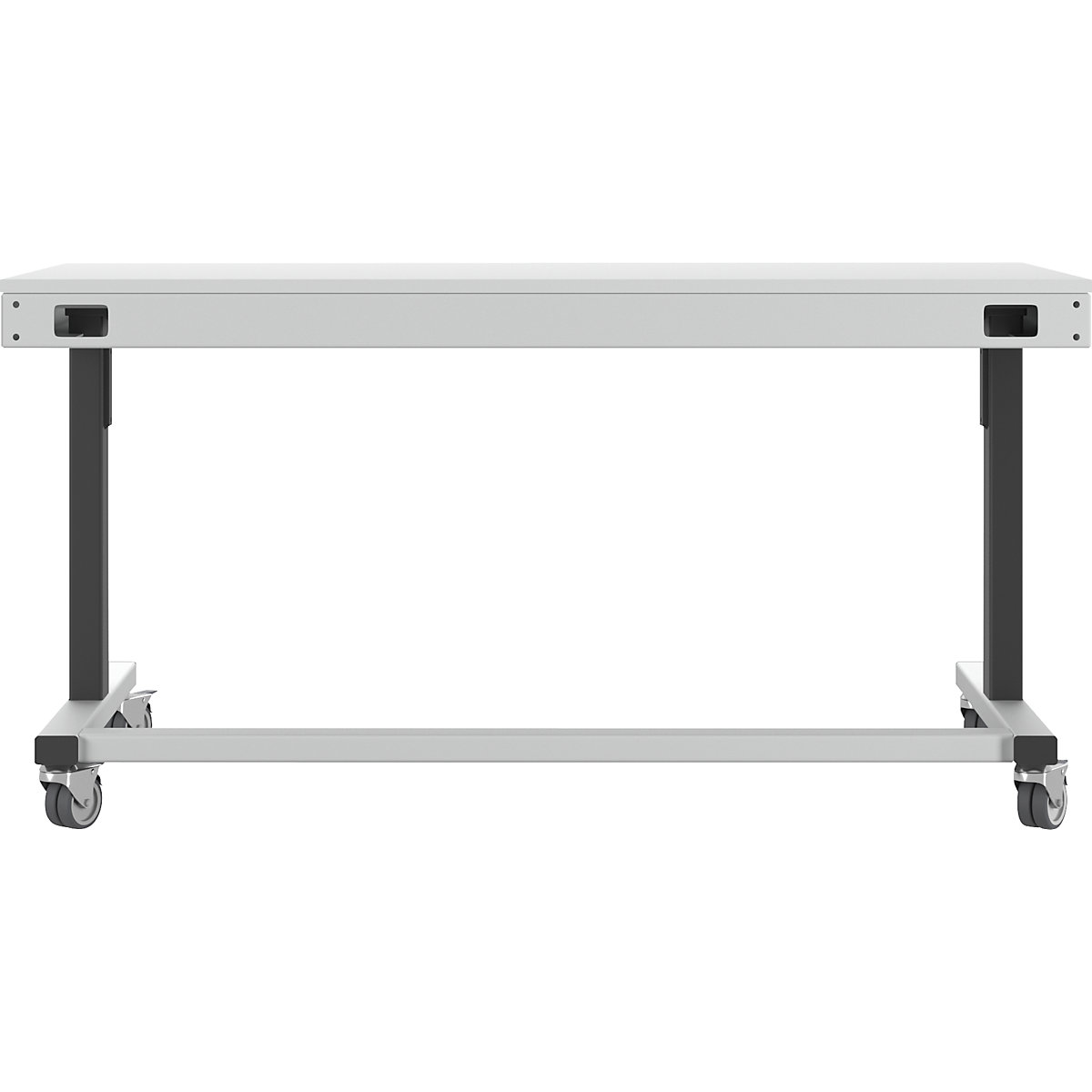 Mesa de trabajo de altura regulable eléctricamente – eurokraft pro (Imagen del producto 4)-3