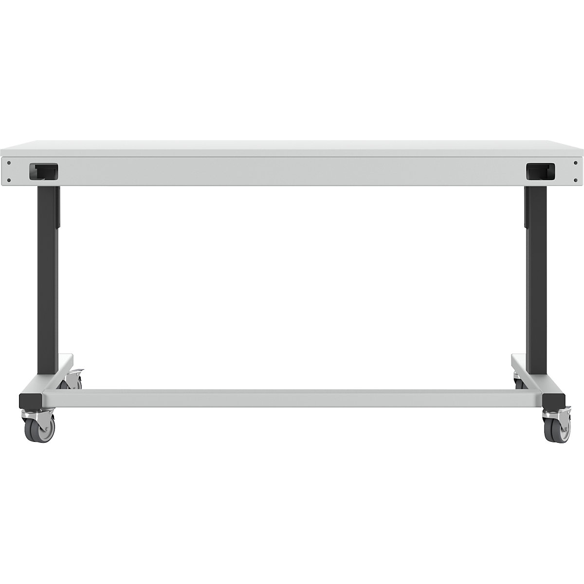 Mesa de trabajo de altura regulable eléctricamente – eurokraft pro (Imagen del producto 2)-1