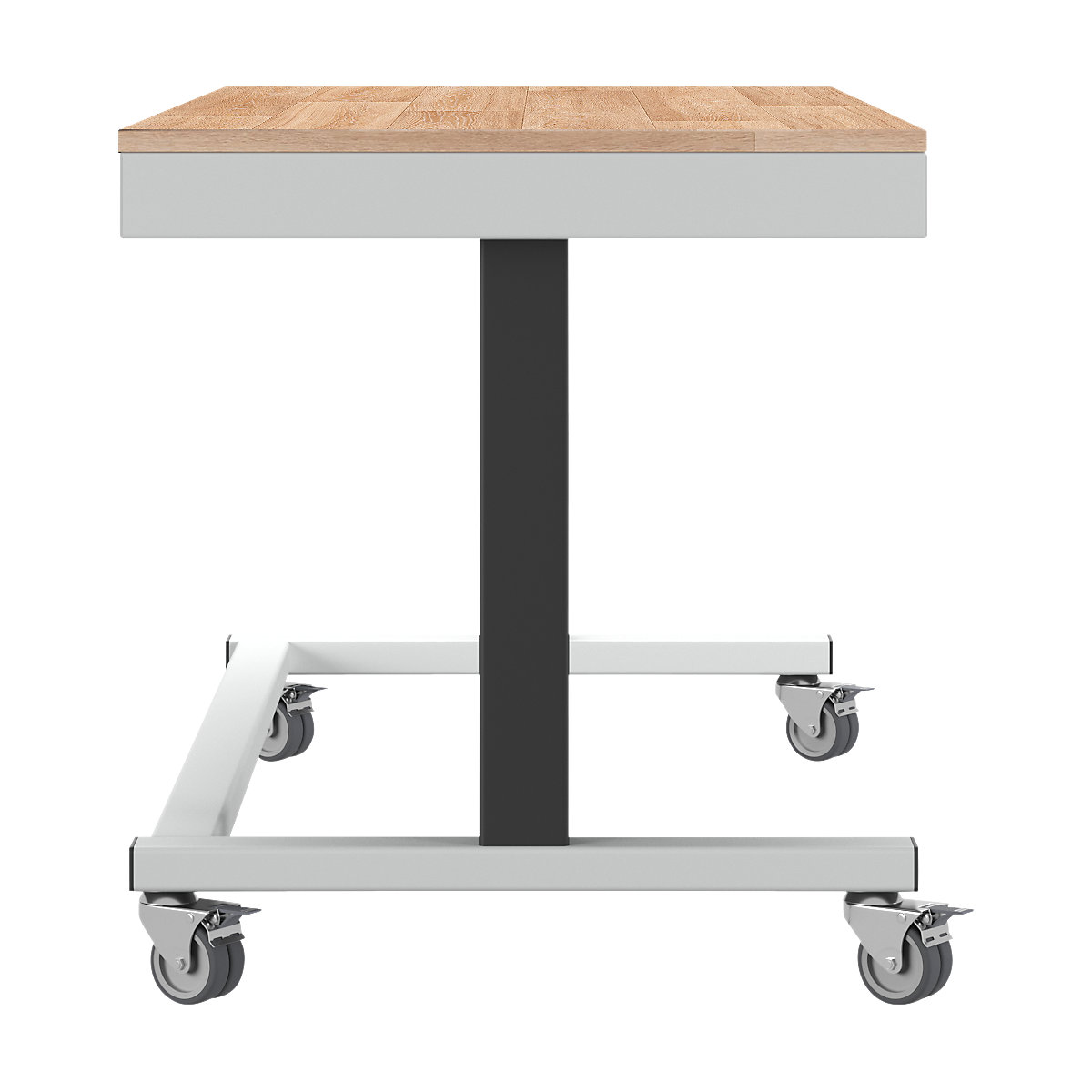 Mesa de trabajo de altura regulable eléctricamente – eurokraft pro (Imagen del producto 4)-3