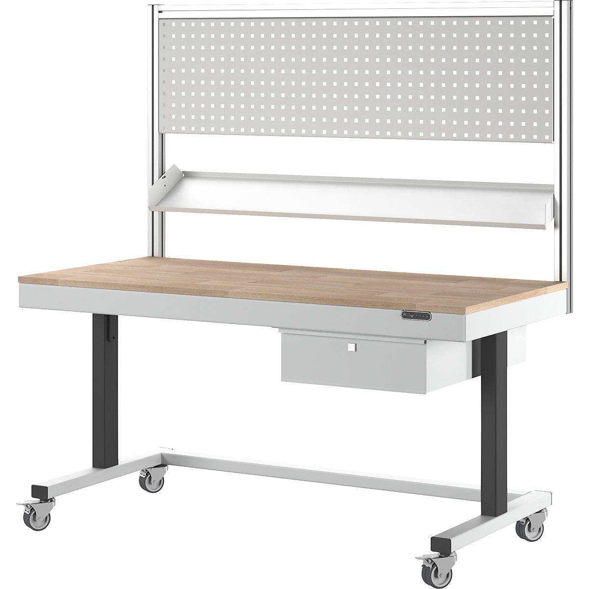 Mesa de trabajo de altura regulable eléctricamente – eurokraft pro (Imagen del producto 7)-6