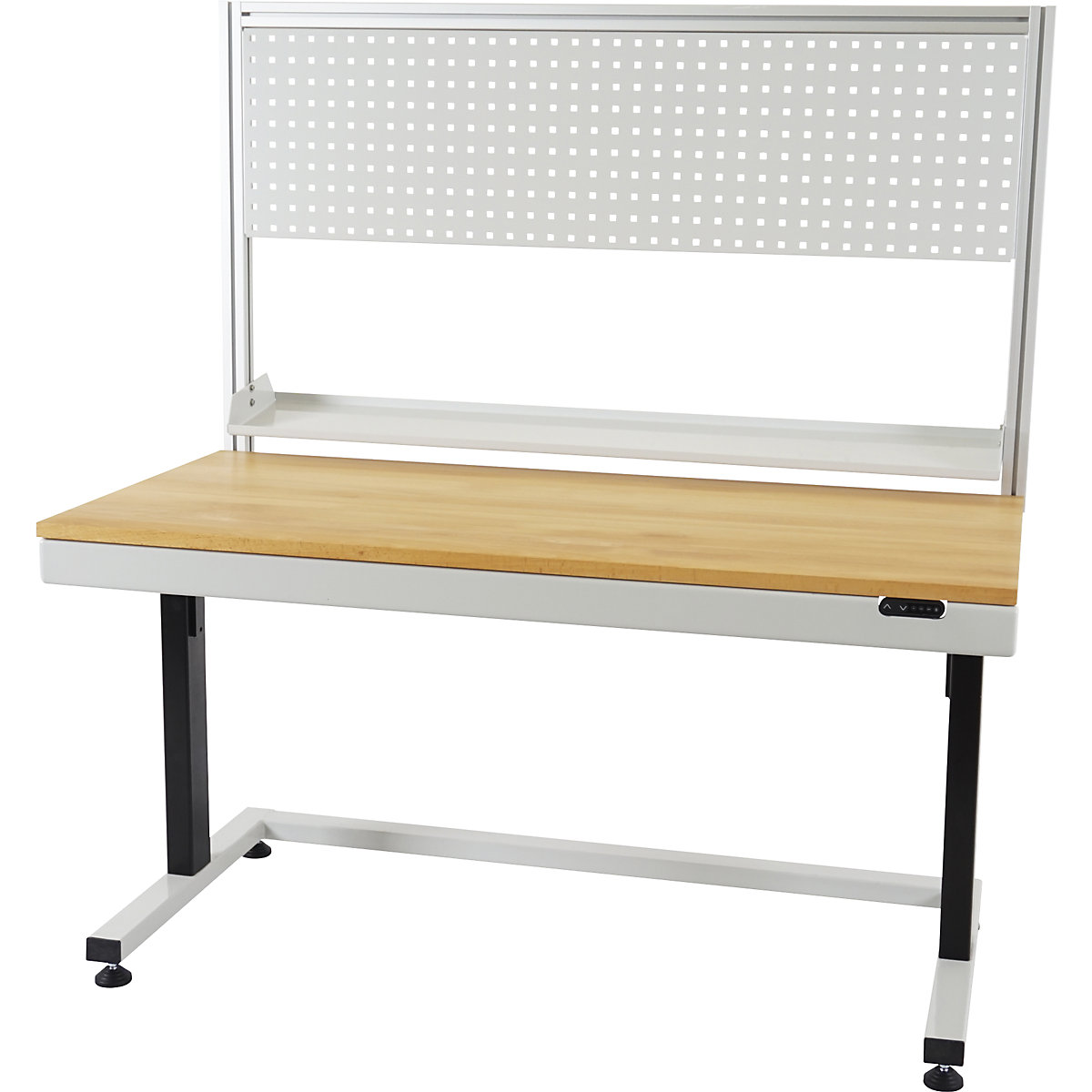 Mesa de trabajo de altura regulable eléctricamente – eurokraft pro (Imagen del producto 12)-11