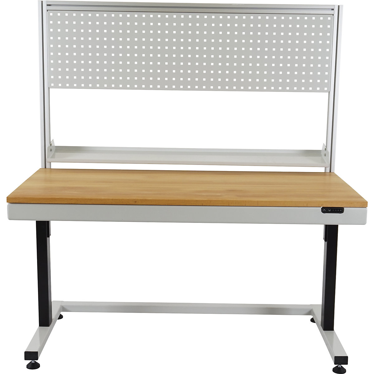 Mesa de trabajo de altura regulable eléctricamente – eurokraft pro (Imagen del producto 15)-14