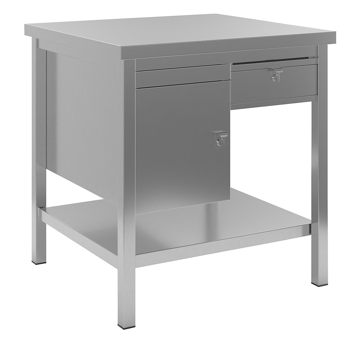 Mesa de trabajo de acero inoxidable &ndash; eurokraft basic