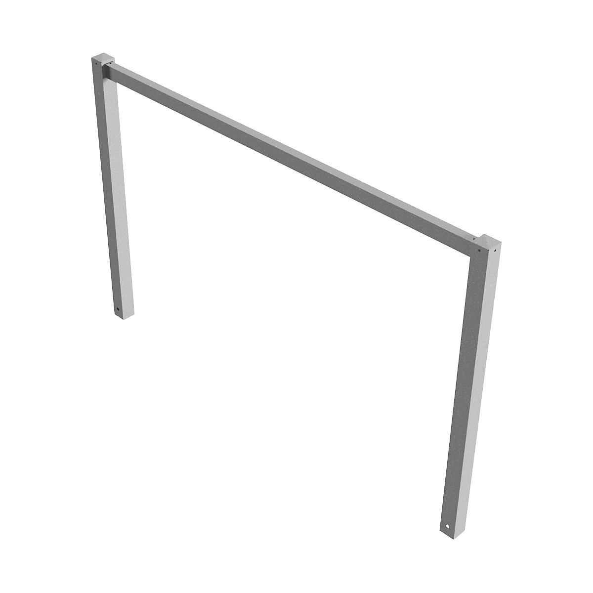 Access barrier, welded, with top rail, hot dip galvanised, width 2000 mm-4