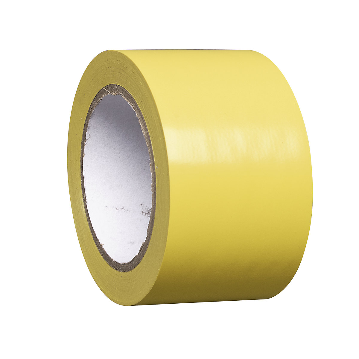 Floor marking tape made of vinyl, single colour, width 75 mm, yellow, pack of 8 rolls-6