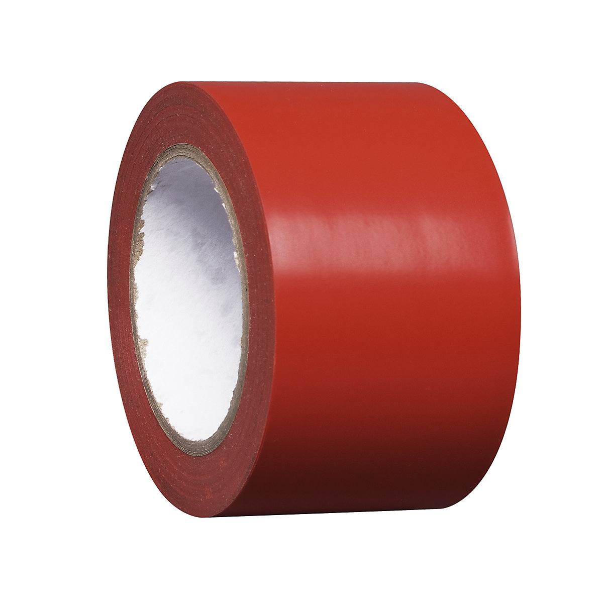 Floor marking tape made of vinyl, single colour, width 75 mm, red, pack of 16 rolls-12