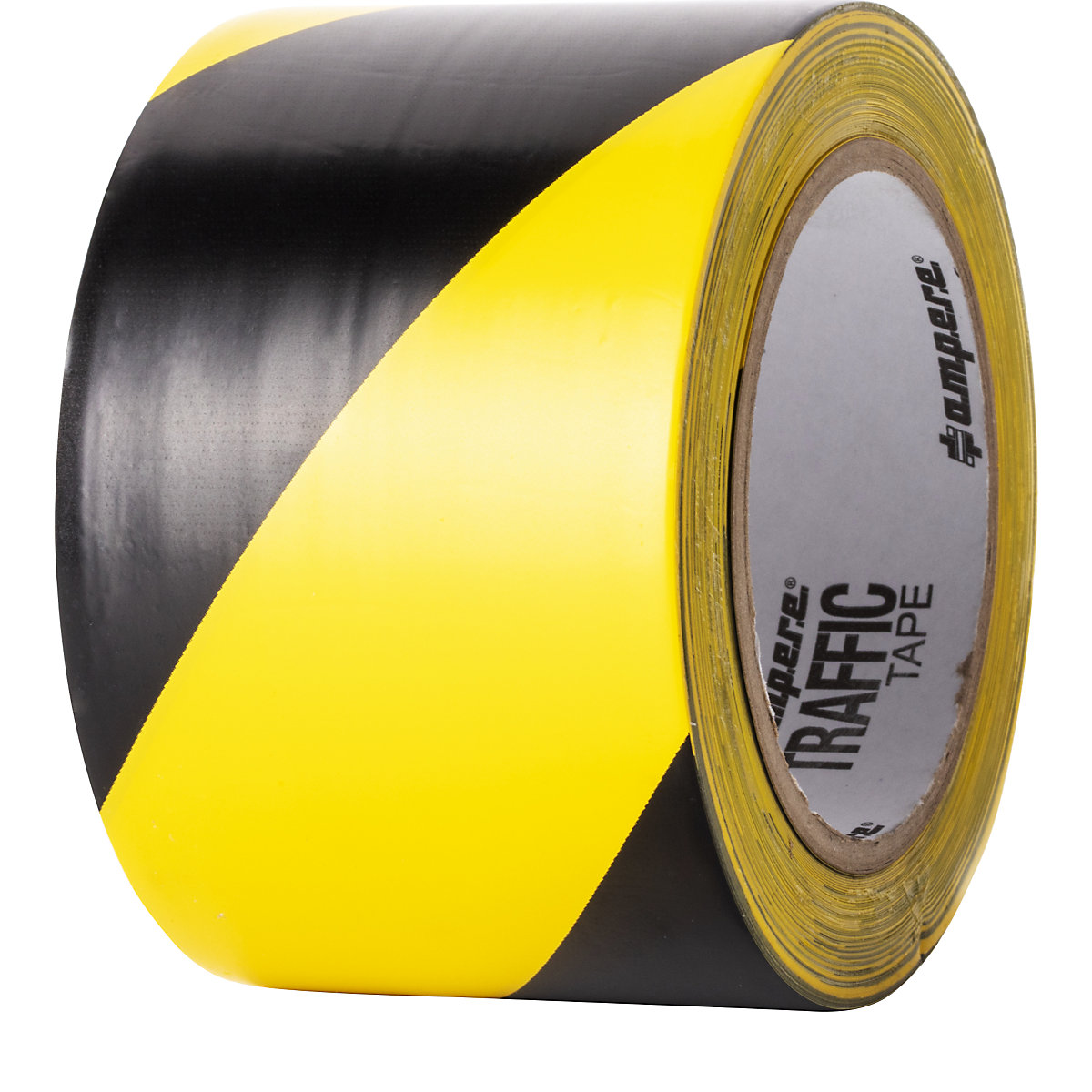 Floor marking tape – Ampere, width 75 mm, yellow/black-4