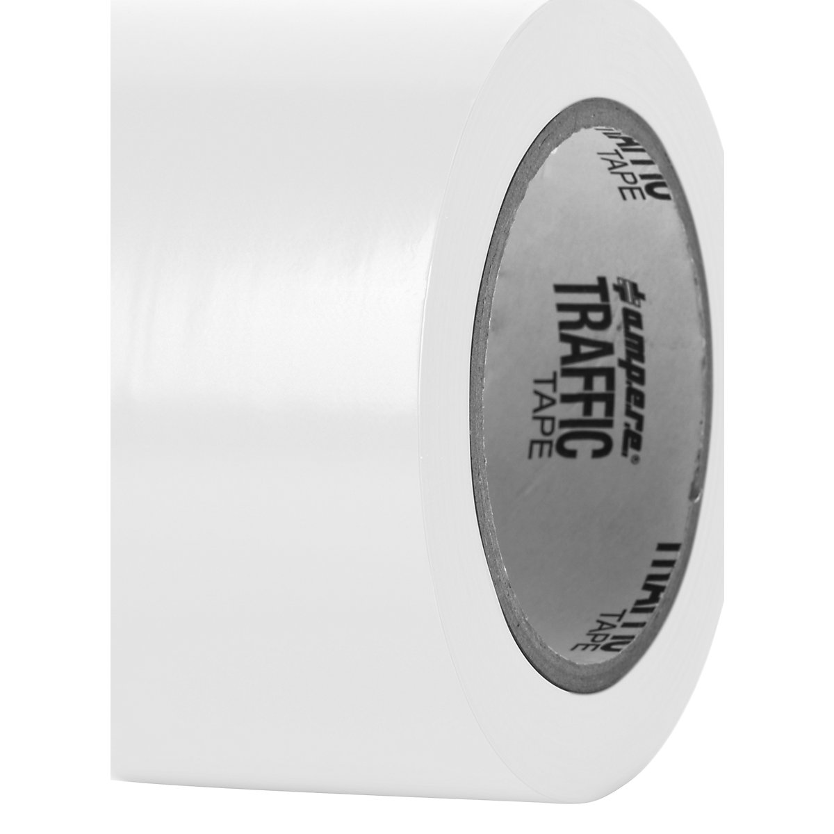 Floor marking tape – Ampere, width 75 mm, white-2