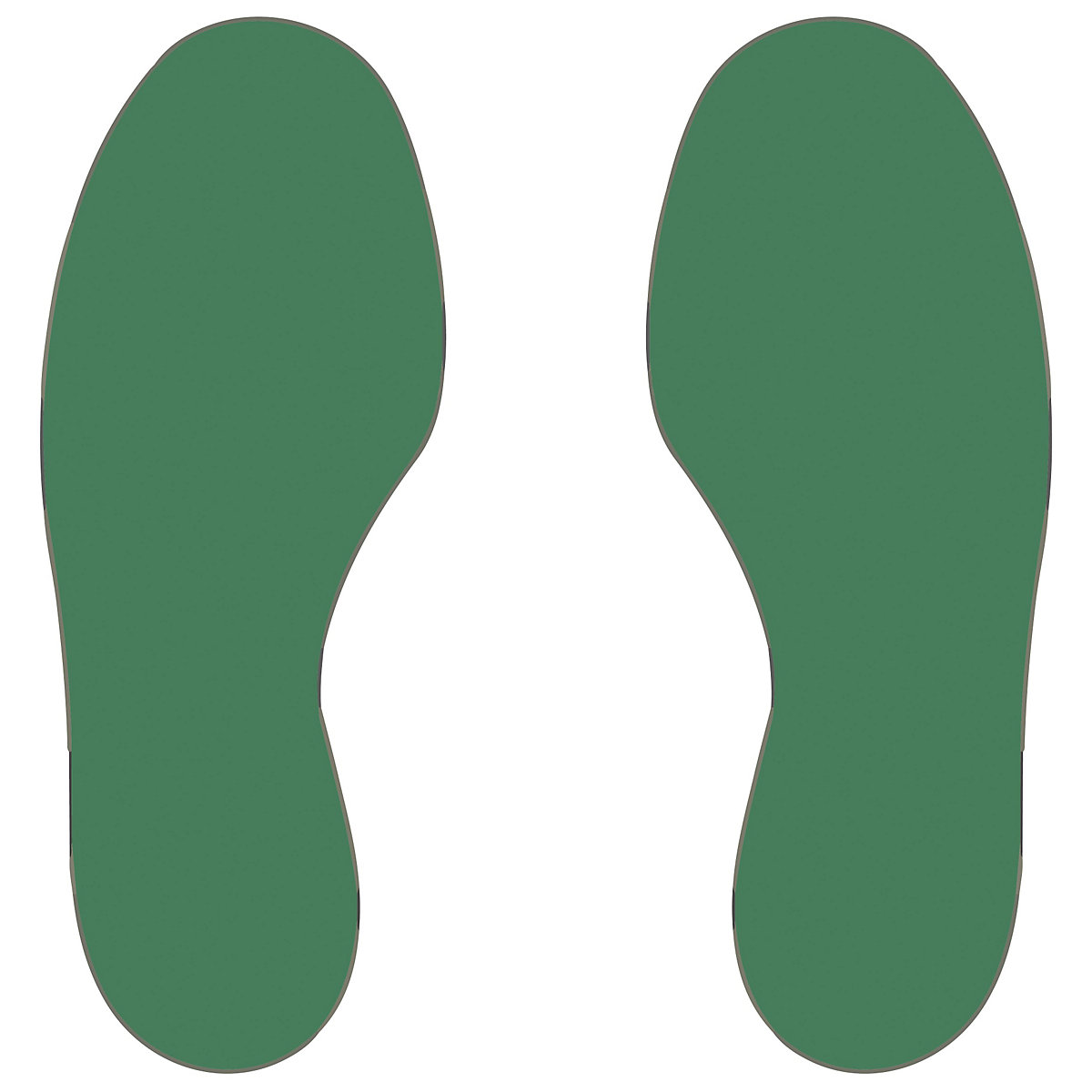 PVC floor markings, feet, 25 right / 25 left, pack of 50, green-3