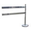 Barrier post extension set with rails