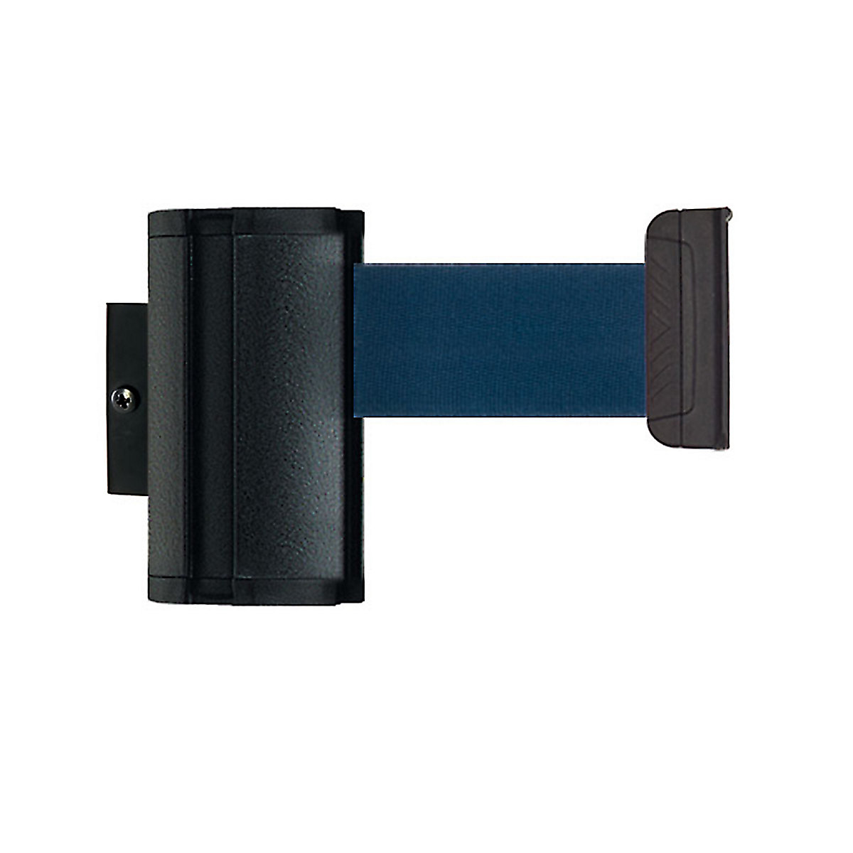 Wall Mount tape belt cartridge, belt extends to max. 2300 mm, belt colour navy-5