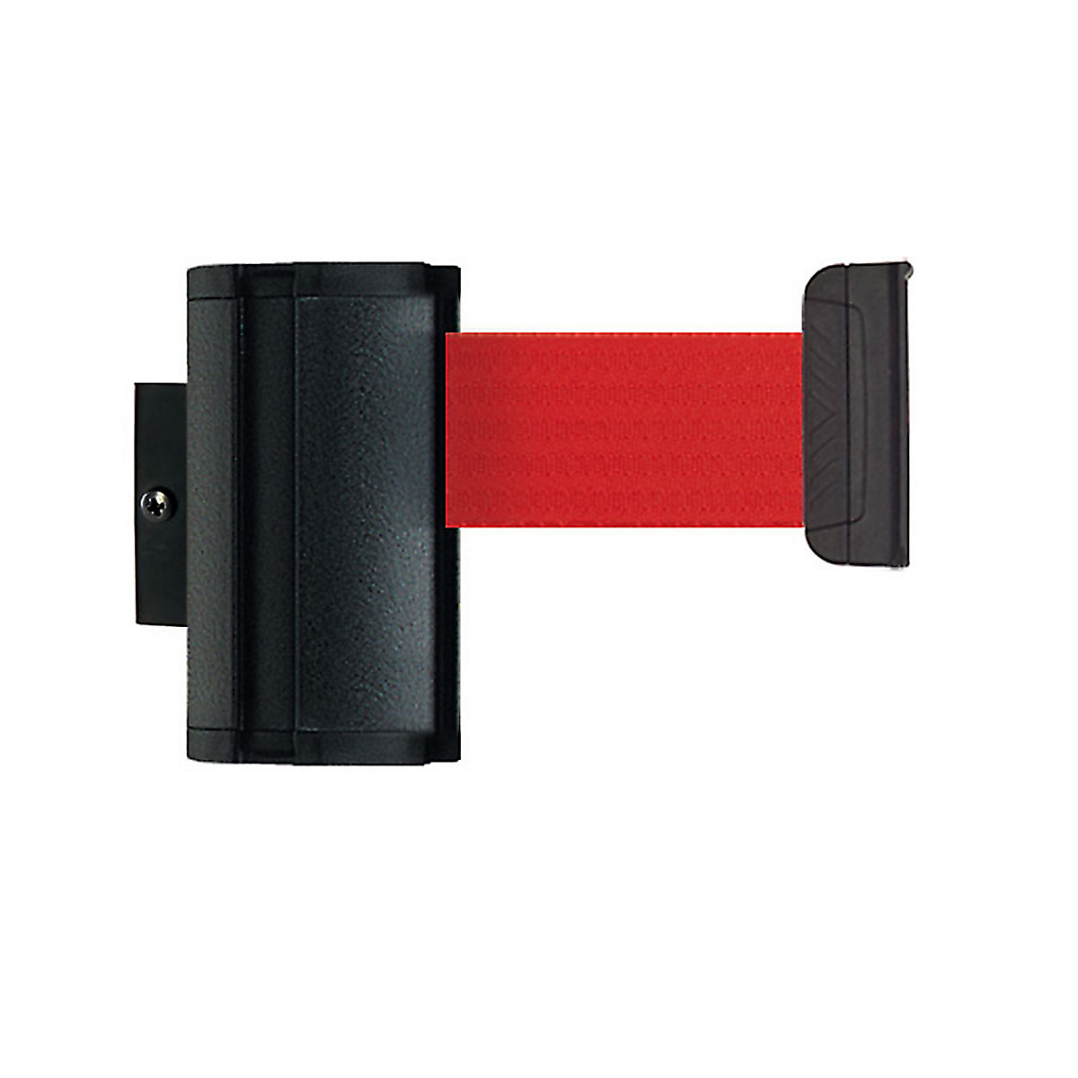 Wall Mount tape belt cartridge, belt extends to max. 2300 mm, belt colour red-3