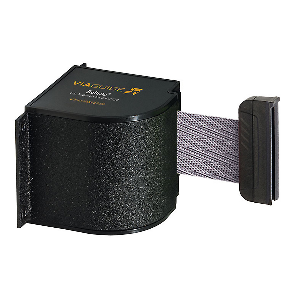 Wall Mount tape belt cartridge, belt extends to max. 5400 mm, belt colour silver grey-6