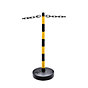 6 posts, 10 m chain, black / yellow