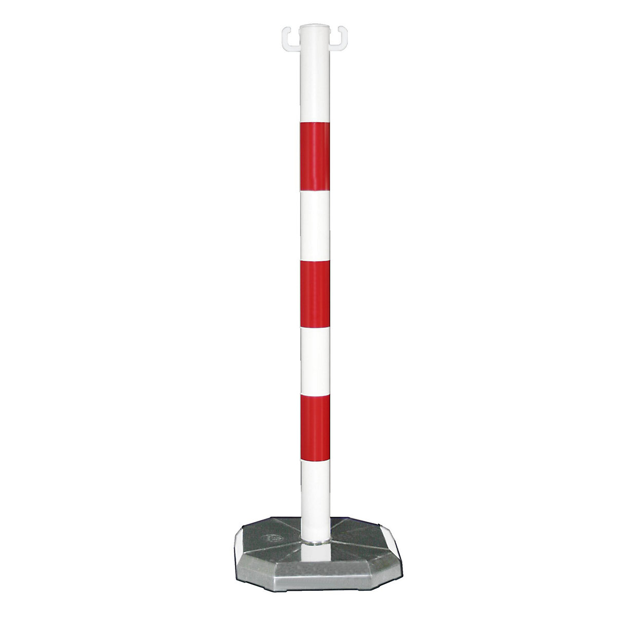 Chain stand, mobile, without ballast weight, white/red